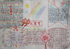 元宵節(jié)燈籠手抄報