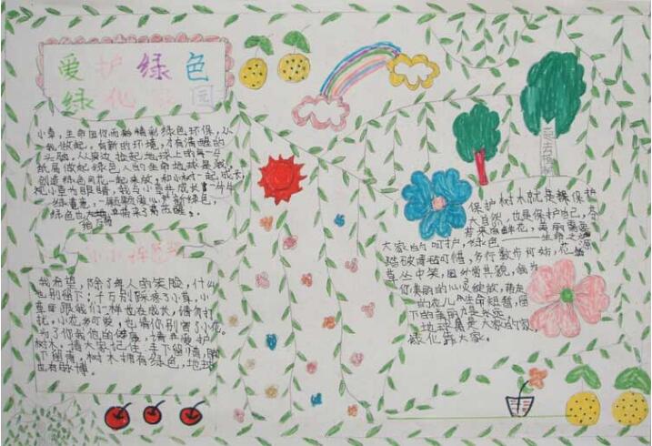 植樹節(jié)手抄報內(nèi)容圖片