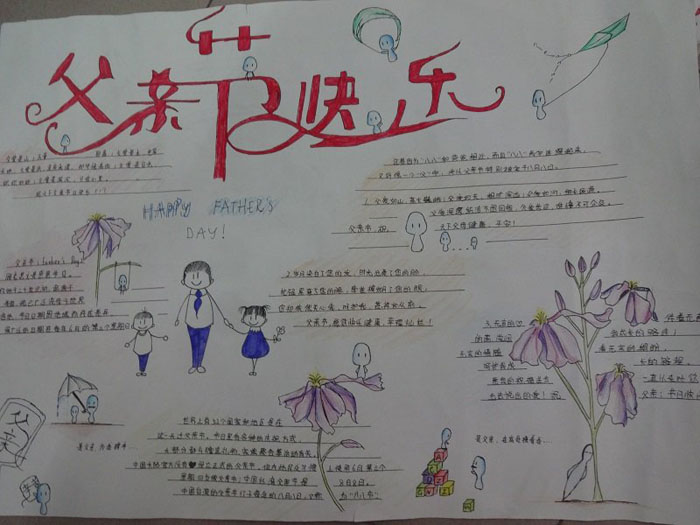 2019年感恩父親節(jié)<a href=http://www.inspiredelm.com/shouchaobao/ target=_blank class=infotextkey>手抄報</a>圖片,父親節(jié)快樂