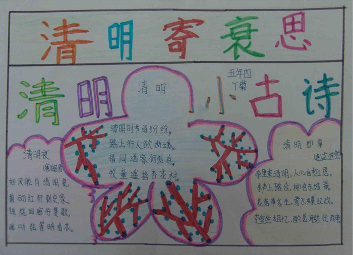 緬懷先烈手抄報(bào)，清明寄哀思