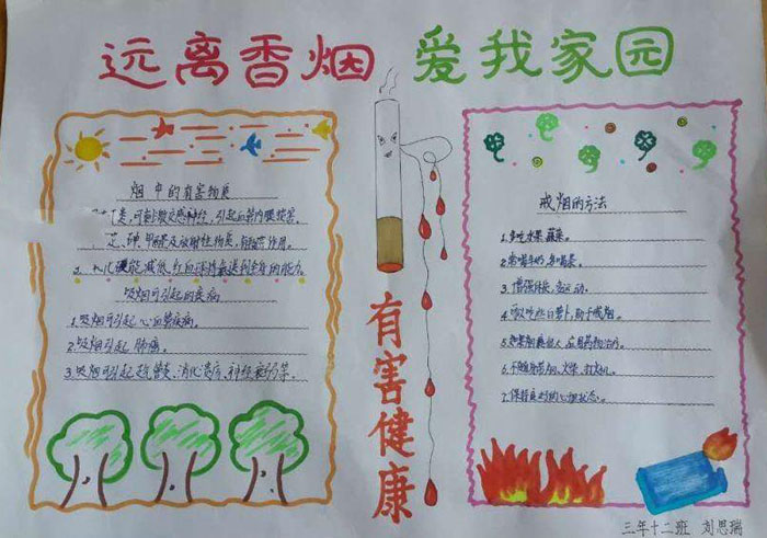 2019年世界無(wú)煙日手抄報(bào)，戒煙