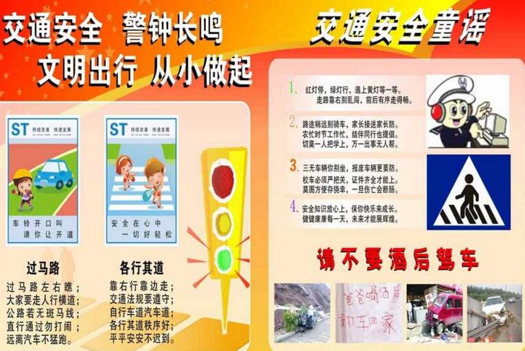 春節(jié)出行安全小報，安全你我他