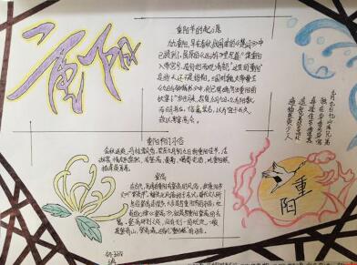 小學(xué)生重陽(yáng)節(jié)手抄報(bào)簡(jiǎn)單好看，重陽(yáng)