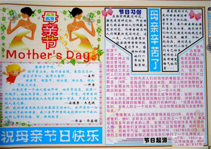 母親節(jié)的由來 母親節(jié)手抄報