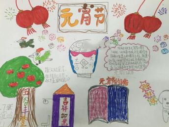 2020年小學(xué)生元宵節(jié)手抄報，元宵節(jié)到啦
