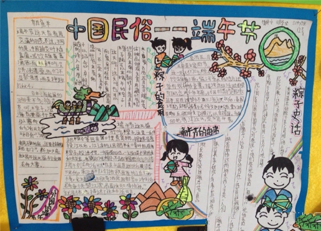 中國民俗端午節(jié)手抄報(bào)
