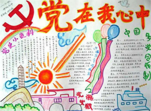 五年級建軍節(jié)黑板報，黨史小資料