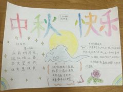 2019年中秋節(jié)手抄報，花好月圓人團圓
