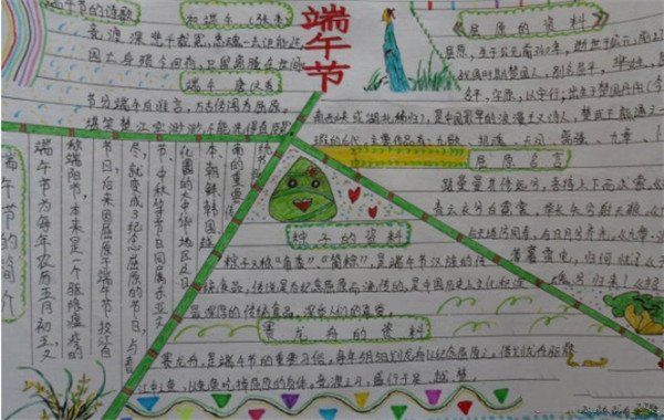 端午節(jié)手抄報內(nèi)容，端午節(jié)詩詞