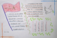 2017年一二九手抄報，愛國情懷錚錚鐵骨