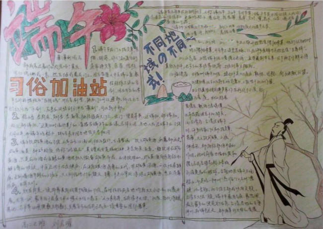 端午節(jié)習俗 端午節(jié)漂亮手抄報