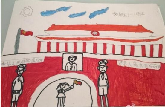 幼兒園慶國慶節(jié)手抄報，天安門下向習(xí)爺爺說句心里話