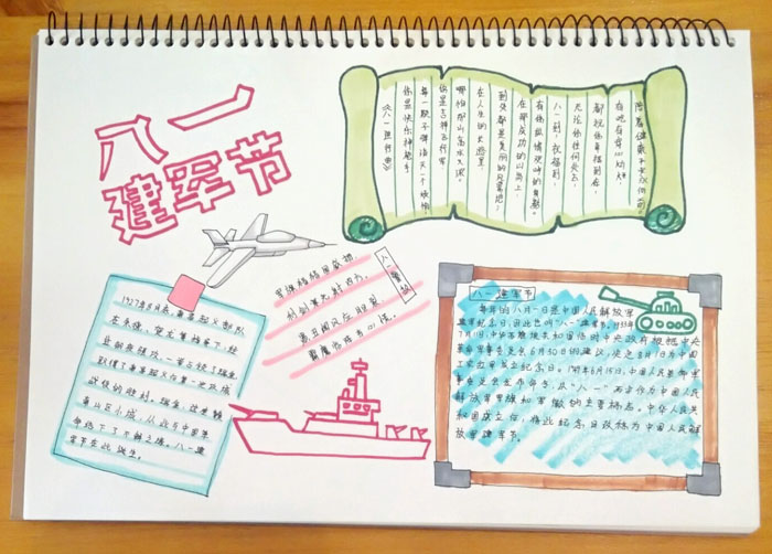 八一建軍節(jié)獲獎手抄報，建軍節(jié)快樂