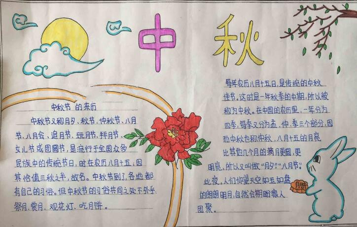 關(guān)于中秋節(jié)的手抄報(bào)，中秋節(jié)的來歷