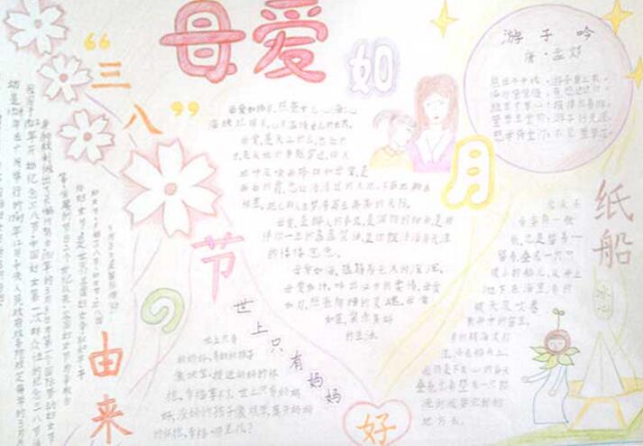 感恩母親節(jié)手抄報(bào)圖片素材大全，婦女節(jié)