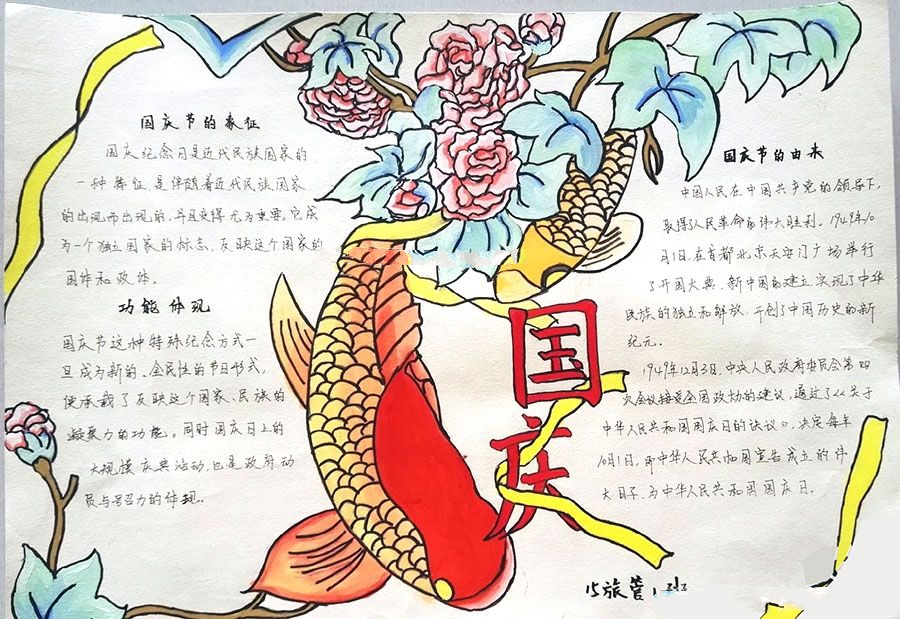 國(guó)慶節(jié)手抄報(bào)內(nèi)容大全，國(guó)慶節(jié)的象征