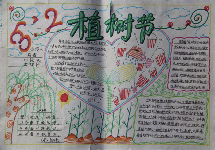2020年植樹節(jié)手抄報圖片，植樹節(jié)到了