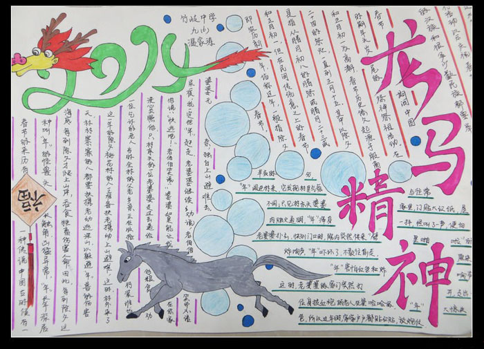 2017年歡度春節(jié)手抄報，福到了！