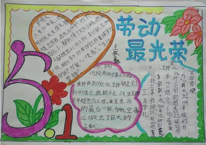 五一節(jié)，勞動(dòng)最光榮手抄報(bào)