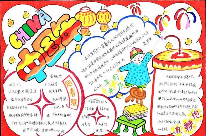 春節(jié)手抄報(bào)，歡慶中國(guó)年