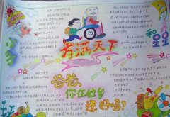 2017年父親節(jié)手抄報(bào)，爸爸你辛苦了