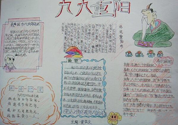 關(guān)于重陽(yáng)節(jié)的手抄報(bào)，九九重陽(yáng)