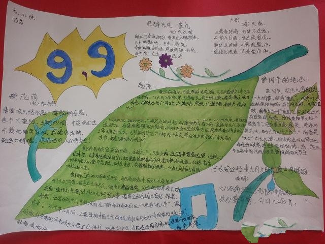 九九重陽(yáng)節(jié)的手抄報(bào)圖片,中華民族的傳統(tǒng)節(jié)日