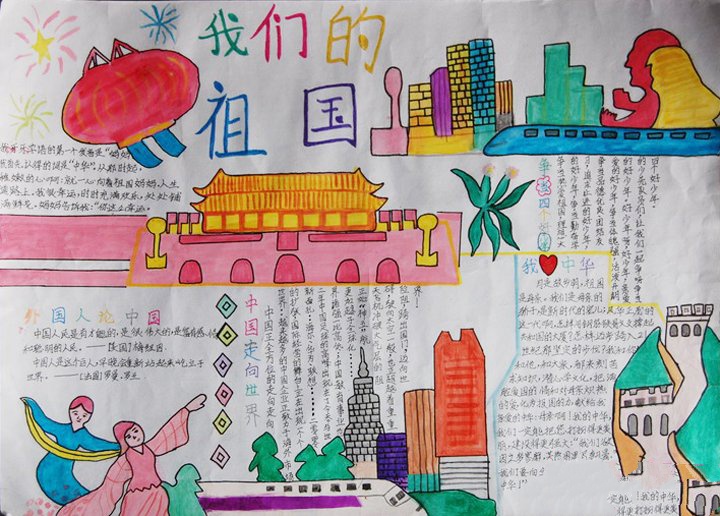 最新國(guó)慶節(jié)手抄報(bào)圖片大全簡(jiǎn)單又漂亮，歡慶國(guó)慶(6張)