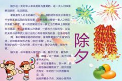 除夕手抄報圖片