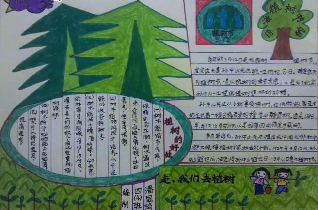 植樹節(jié)手抄報,我們?nèi)シN樹吧