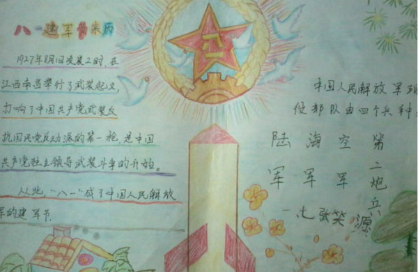 八一建軍節(jié)手抄報，八一建軍節(jié)來歷