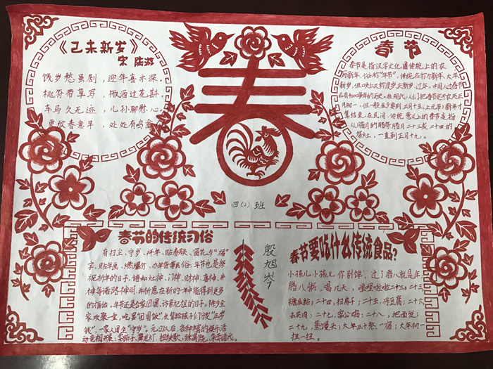 漂亮的2018年春節(jié)<a href=http://www.inspiredelm.com/shouchaobao/ target=_blank class=infotextkey>手抄報</a>圖片,春節(jié)的傳統(tǒng)習俗