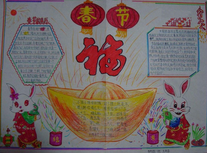 2020年歡度春節(jié)手抄報，春節(jié)的來歷