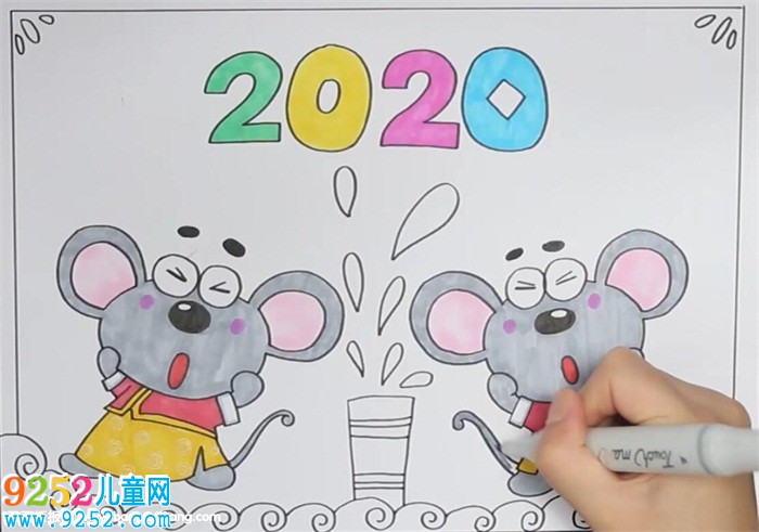 2020鼠年春節(jié)<a href=http://www.inspiredelm.com/shouchaobao/ target=_blank class=infotextkey>手抄報(bào)</a>怎么畫