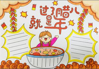 過了臘八就是年手抄報(bào)怎么畫？