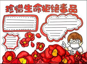 珍惜生命拒絕毒-品手抄報(bào)怎么畫？