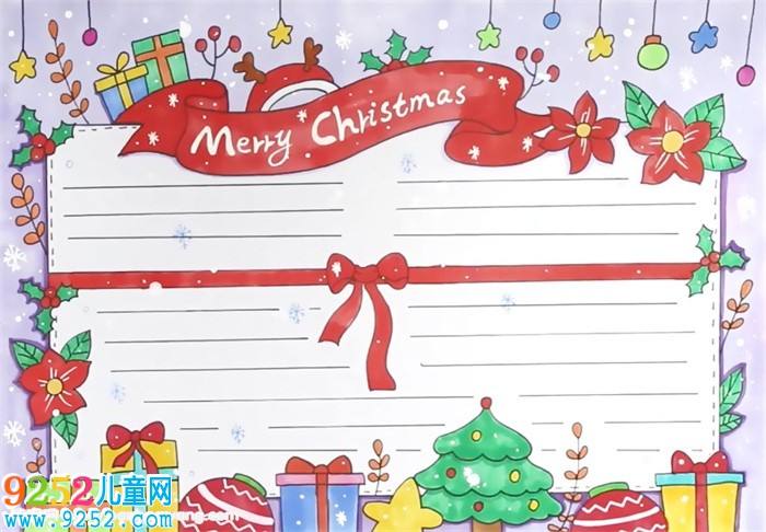 圣誕節(jié)英語<a href=http://www.inspiredelm.com/shouchaobao/ target=_blank class=infotextkey>手抄報(bào)</a>怎么畫