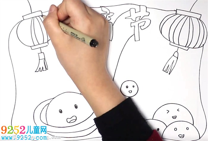 元宵節(jié)小報(bào)怎么畫