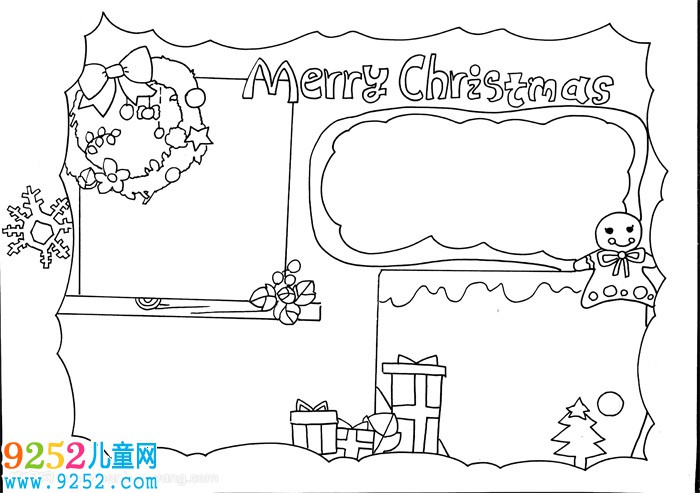 圣誕節(jié)快樂英語<a href=http://www.inspiredelm.com/shouchaobao/ target=_blank class=infotextkey>手抄報</a>，英語<a href=http://www.inspiredelm.com/shouchaobao/ target=_blank class=infotextkey>手抄報</a>圣誕節(jié)簡單