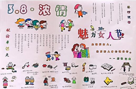三八婦女節(jié)手抄報(bào)簡單漂亮，魅力女人節(jié)