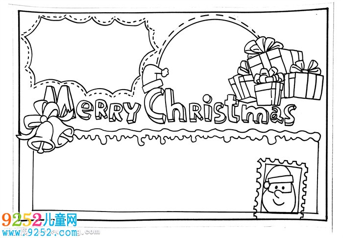 漂亮的圣誕節(jié)<a href=http://www.inspiredelm.com/shouchaobao/ target=_blank class=infotextkey>手抄報(bào)</a>模板，簡單圣誕節(jié)<a href=http://www.inspiredelm.com/shouchaobao/ target=_blank class=infotextkey>手抄報(bào)</a>