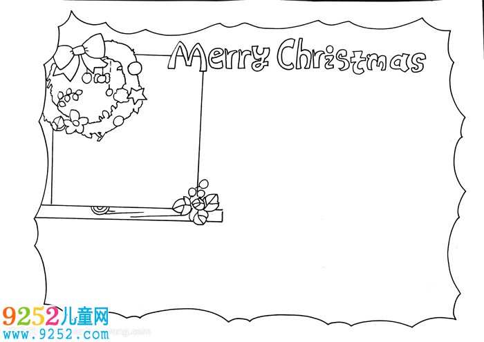圣誕節(jié)快樂英語<a href=http://www.inspiredelm.com/shouchaobao/ target=_blank class=infotextkey>手抄報</a>，英語<a href=http://www.inspiredelm.com/shouchaobao/ target=_blank class=infotextkey>手抄報</a>圣誕節(jié)簡單