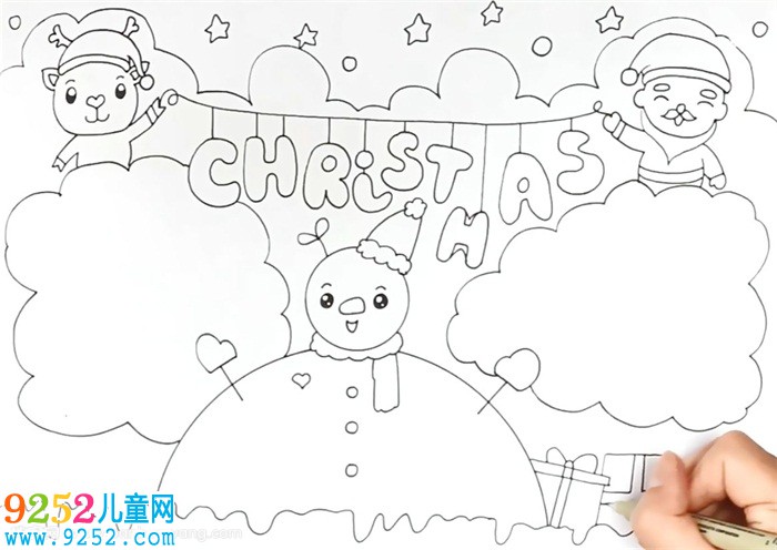 關(guān)于圣誕節(jié)的英語(yǔ)<a href=http://www.inspiredelm.com/shouchaobao/ target=_blank class=infotextkey>手抄報(bào)</a>怎么畫