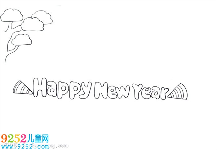 新年快樂英文<a href=http://www.inspiredelm.com/shouchaobao/ target=_blank class=infotextkey>手抄報</a>怎么畫