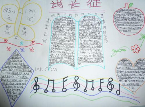 長(zhǎng)征精神手抄報(bào)，說(shuō)長(zhǎng)征