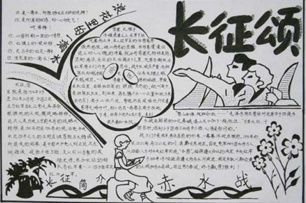 長征精神手抄報(bào)內(nèi)容，百折不撓的民族精神