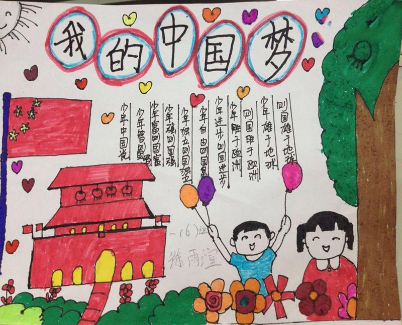 我的中國(guó)夢(mèng)手抄報(bào)圖片，少年中國(guó)說(shuō)