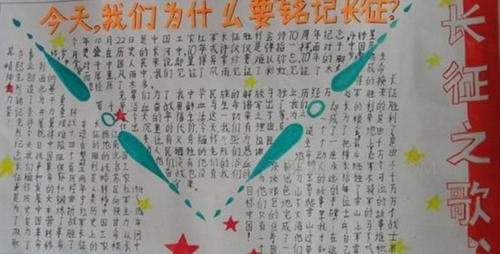 長征精神手抄報(bào)，銘記長征精神