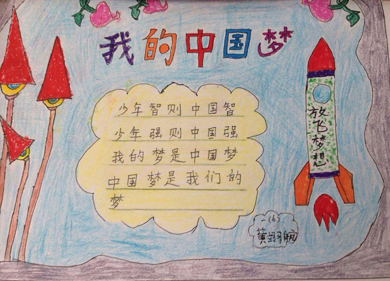 我的中國(guó)夢(mèng)手抄報(bào)圖片，少年強(qiáng)則國(guó)強(qiáng)