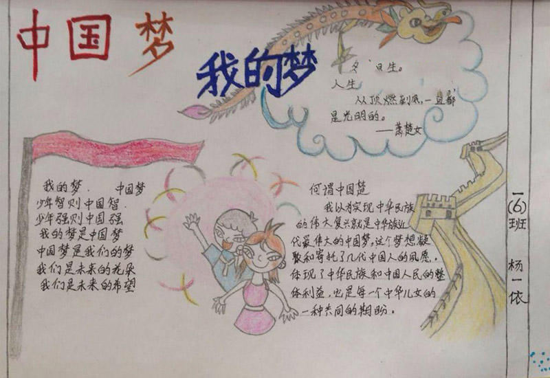 我的中國(guó)夢(mèng)手抄報(bào)圖片，少年智則中國(guó)智